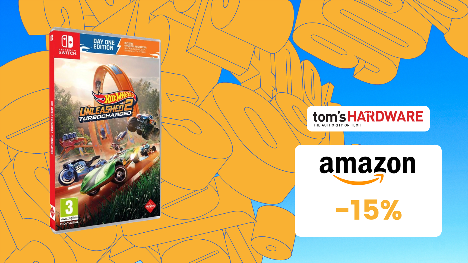 Immagine di Hot Wheels Unleashed 2: Turbocharged - Day One Edition a SOLI 29€!