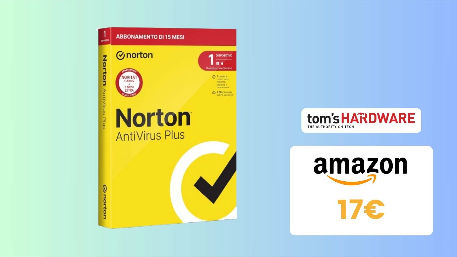 Immagine di Ottieni subito Norton Antivirus Plus: solo 17€ con 3 mesi extra