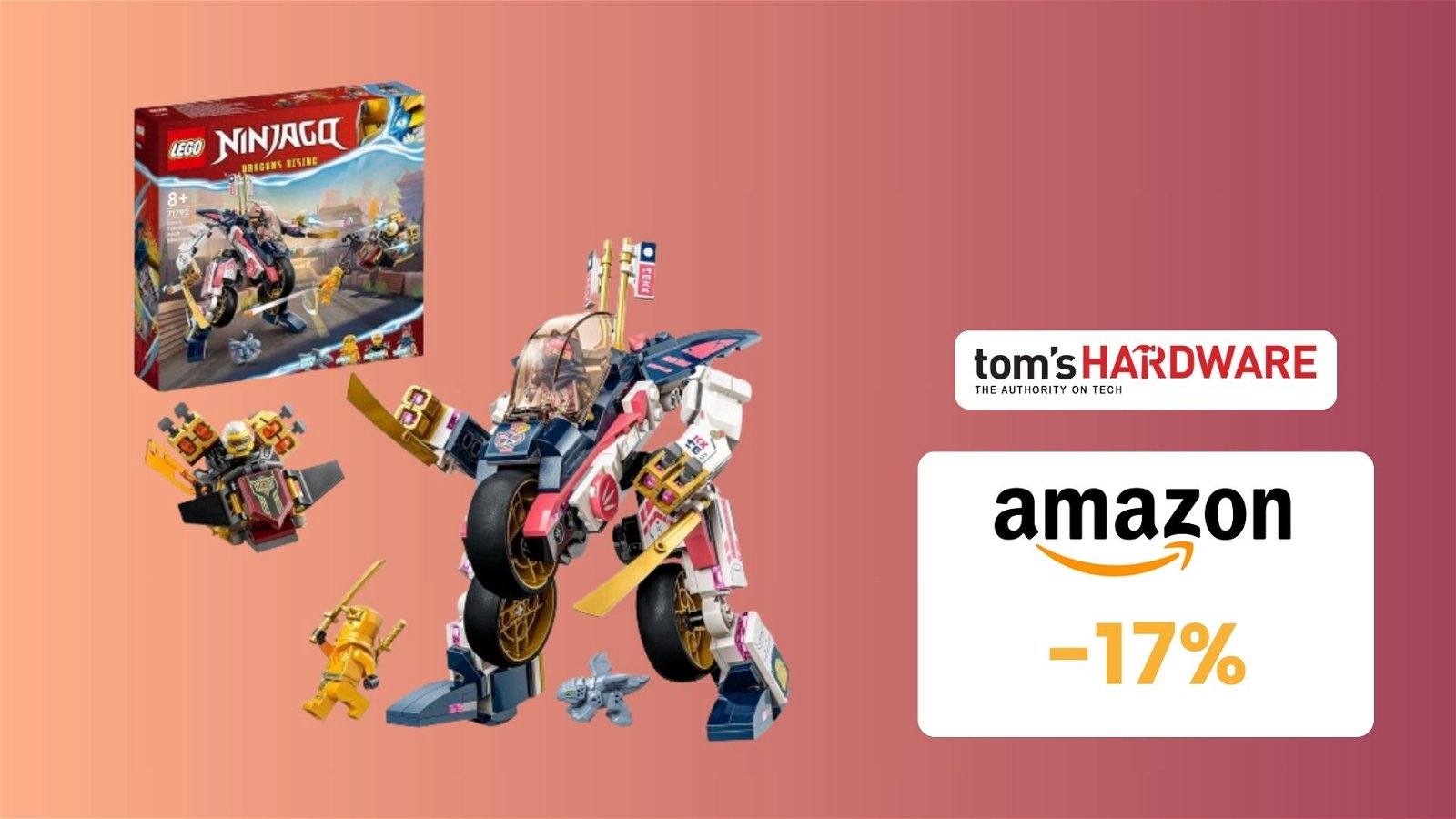 Immagine di Moto-mech Transformer di Sora NINJAGO LEGO in OFFERTA su Amazon!