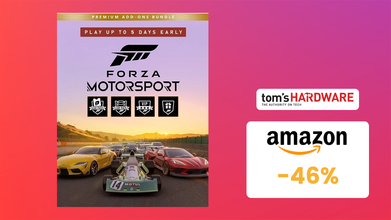 Immagine di Forza Motorsport: Premium Add-Ons Bundle costa quasi la METÀ! (-46%)
