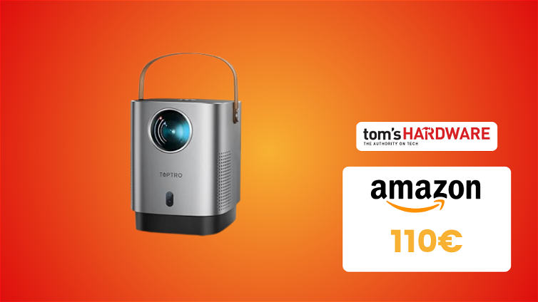 Immagine di Mini Proiettore Portatile TOPTRO in OFFERTA a TEMPO su Amazon!  SOLO 110€!