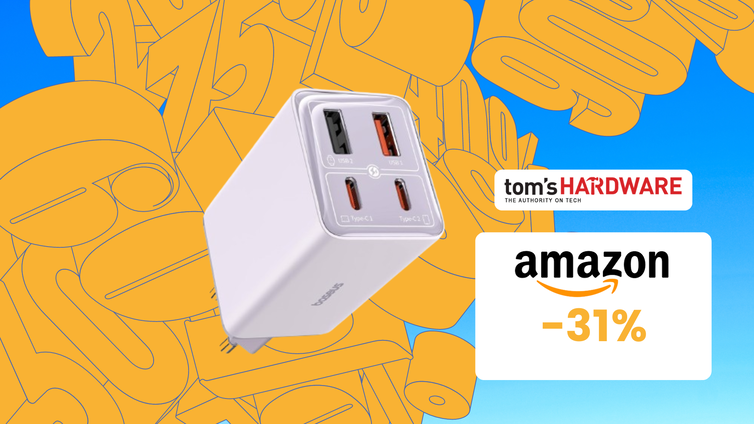 Immagine di Questo caricatore USB C da 65W costa solo 32€! AFFARE