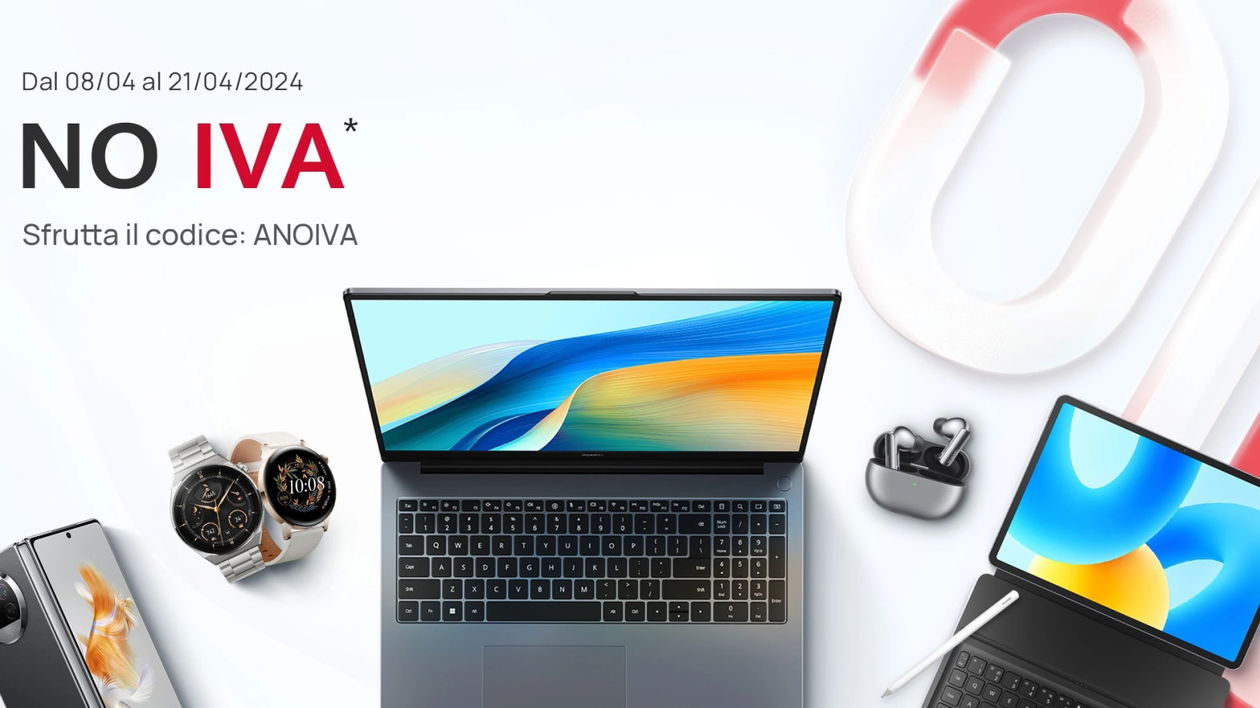 Immagine di Offerte NO IVA HUAWEI: sconti extra del 19% su tantissimi prodotti