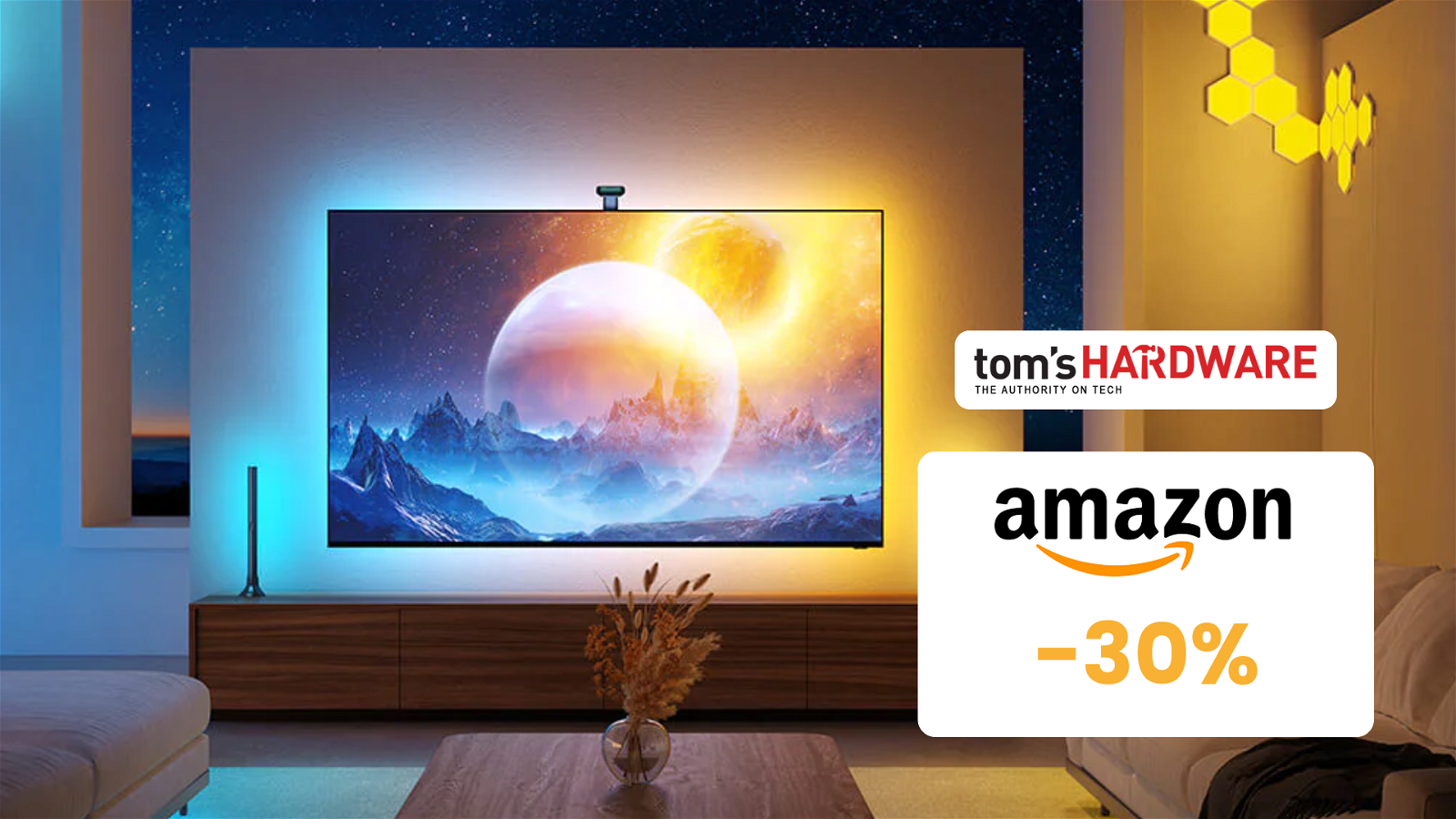 Immagine di Aggiungi l'illuminazione smart al tuo TV con poco più di 100€!