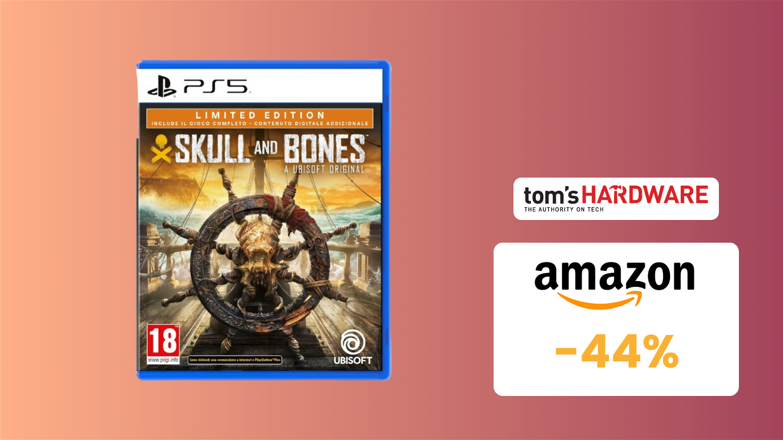 Immagine di SVUOTATUTTO AMAZON: Limited Edition di Skull & Bones PS5 SCONTATA del 44%!