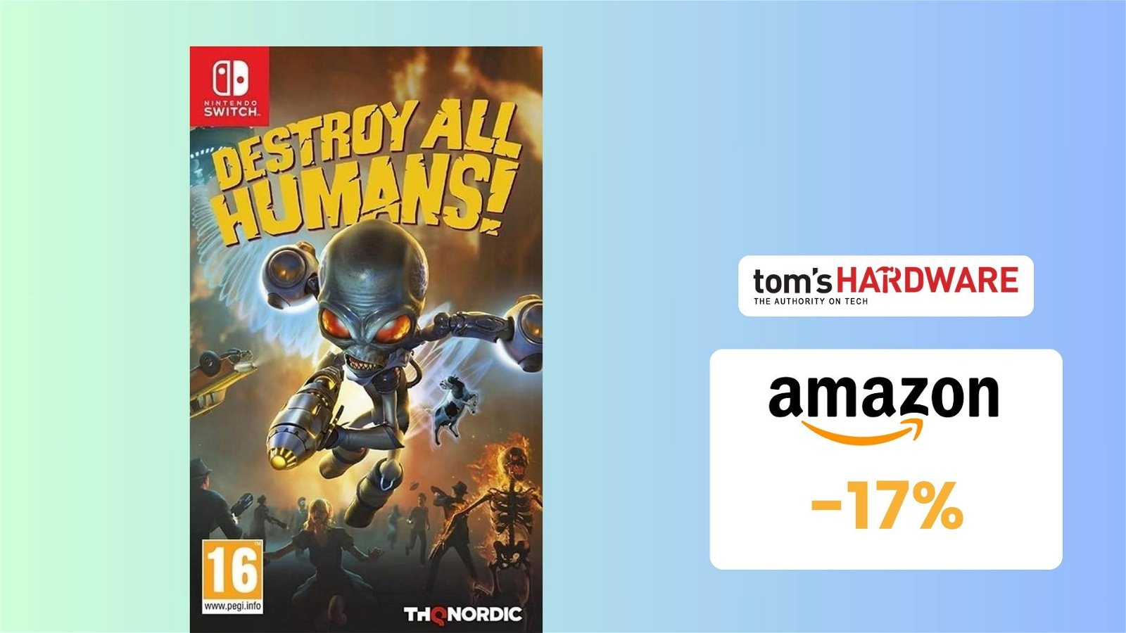 Immagine di Destroy All Humans! per Nintendo Switch su Amazon a SOLI 33€!