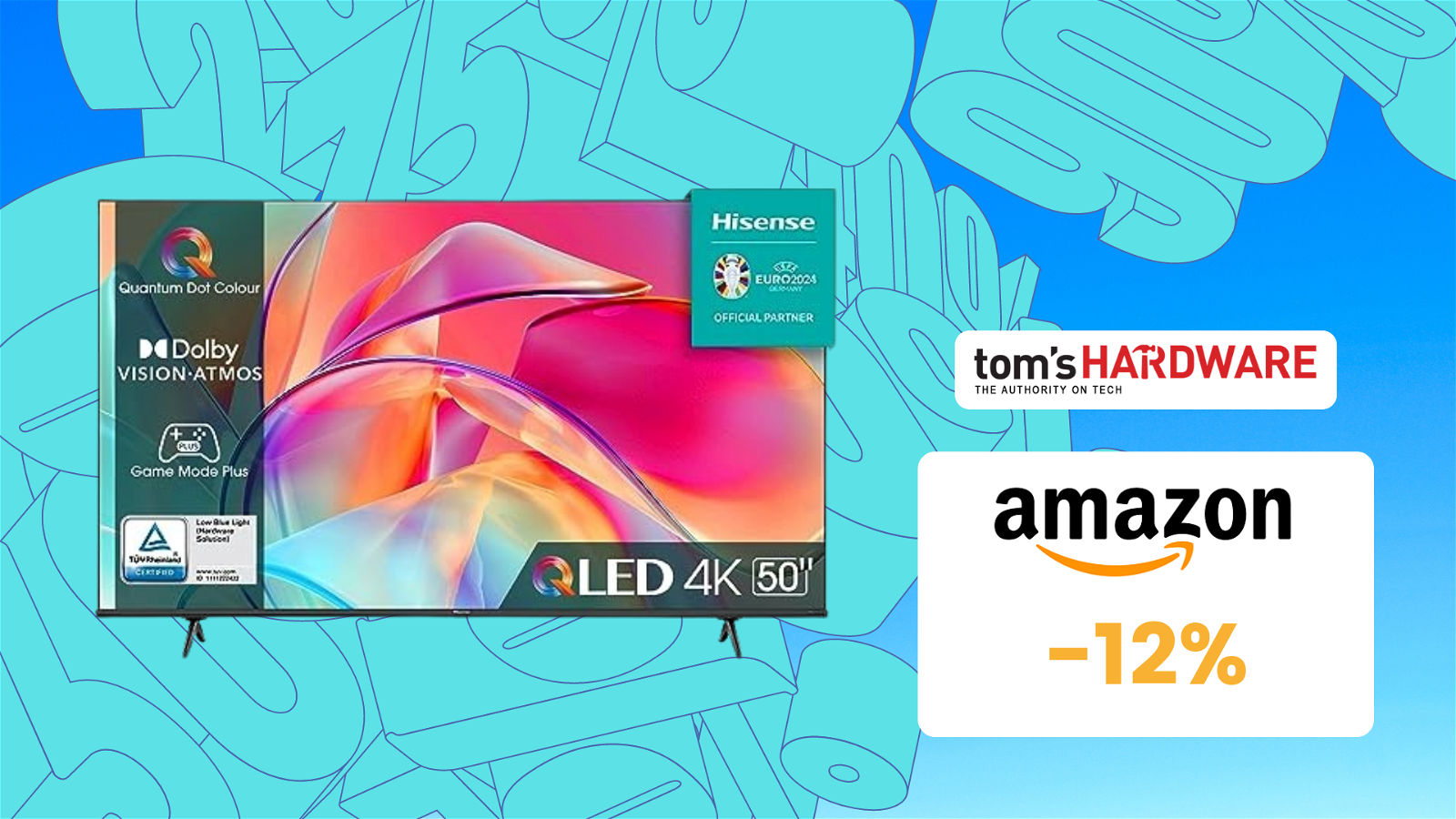 Immagine di Smart TV Hisense 50" QLED 4K a un PREZZO TOP su Amazon! Soli 379€!