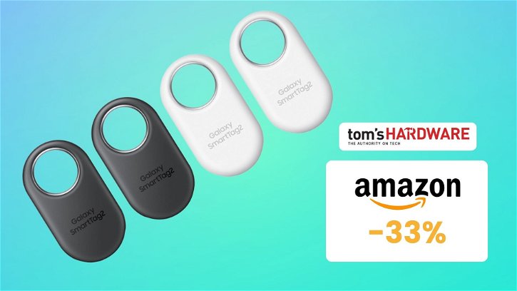 Immagine di Amazon taglia i prezzi: 4 Galaxy SmartTag2 ora al 33% di sconto!
