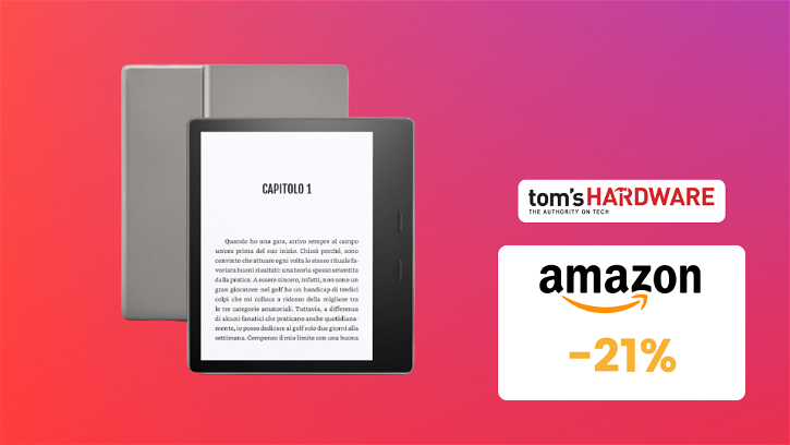 Immagine di Kindle Oasis da 32GB: STUPENDO e costa POCHISSIMO! (-21%)