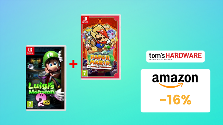 Immagine di Bundle Paper Mario + Luigi’s Mansion 2 HD a un prezzo STRACCIATO! Lo paghi solo 99,98€!