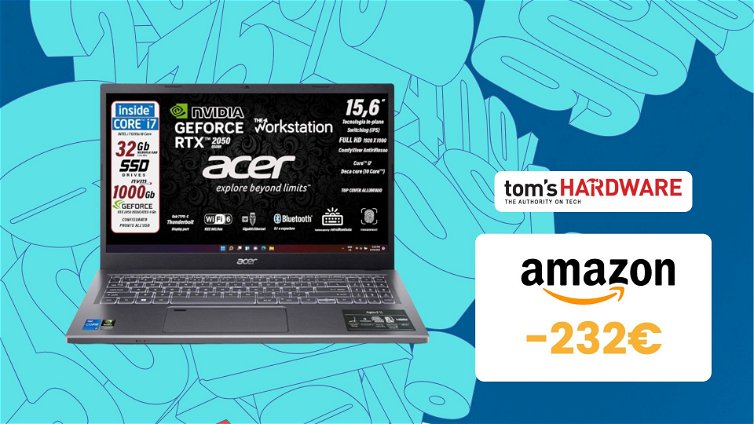 Immagine di Oggi puoi risparmiare oltre 230€ su questa workstation Acer!