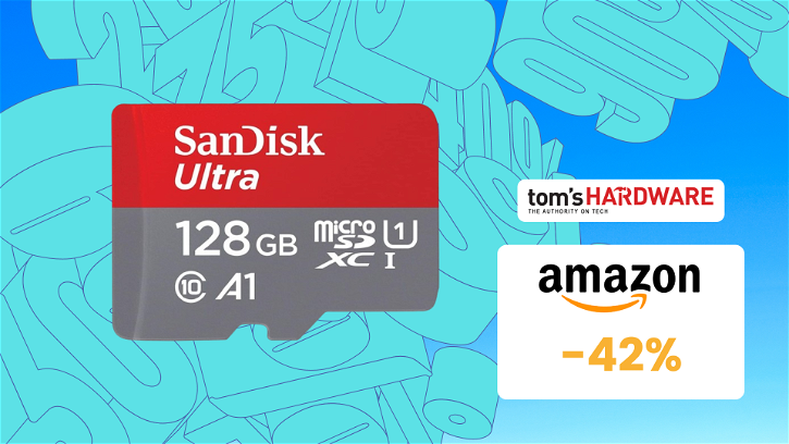 Immagine di MicroSDXC SanDisk da 128GB CROLLA a 17€! Occasione IMPERDIBILE