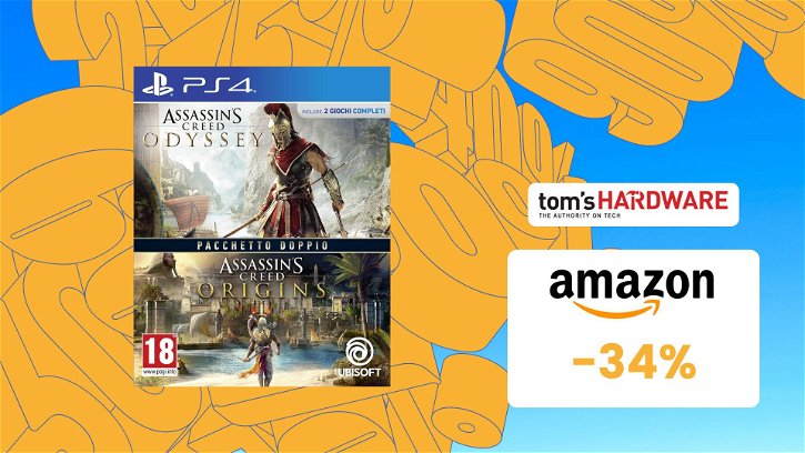 Immagine di Assassin's Creed Origins + Odyssey, SCONTATI insieme su Amazon! -34%|