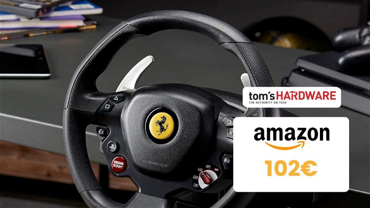 Immagine di Gaming Week: porta a casa il volante Thrustmaster Ferrari a solo 102€!