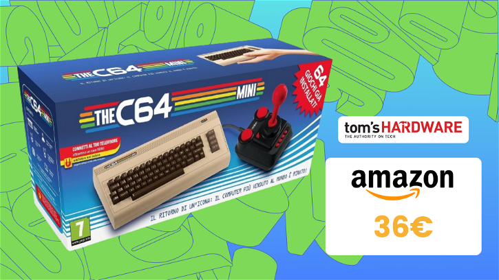 Immagine di Rivivi la leggenda! Commodore C64 Mini a soli 36€ con la Amazon Gaming Week!