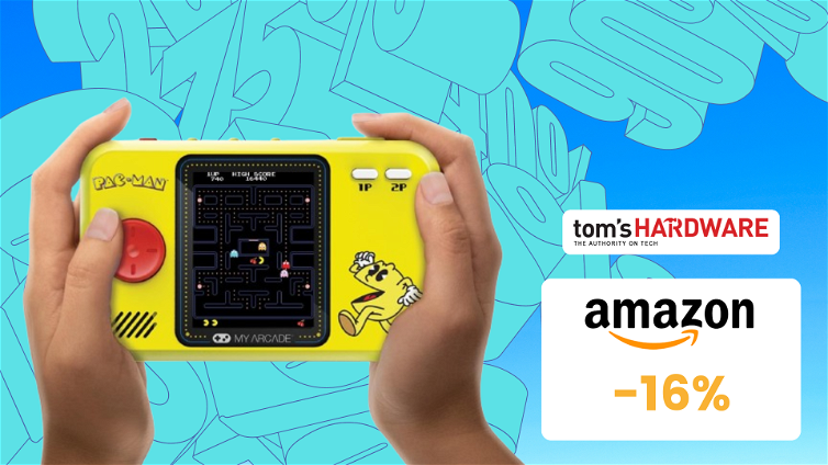 Immagine di Pac-Man sempre in tasca! Questa mini console è BELLISSIMA e da collezione!
