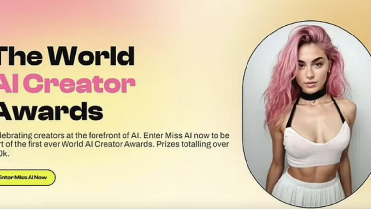 Immagine di Arriva Miss AI, il primo concorso di bellezza per donne virtuali con un premio in denaro