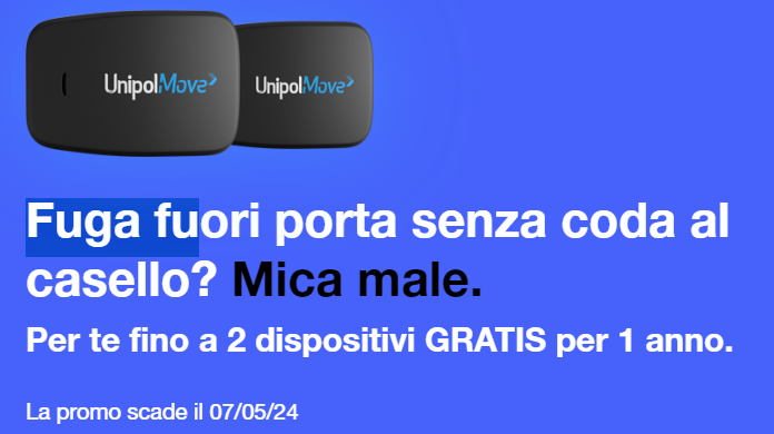 UnipolMove, L'alternativa A Telepass Vi Regala Due Dispositivi Per 1 ...