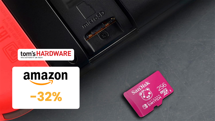 Immagine di La migliore microSD per Nintendo Switch al MINIMO STORICO su Amazon!