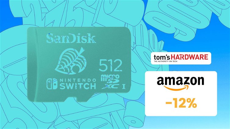 Immagine di MicroSDXC SanDisk da 512GB per Nintendo Switch, IN OFFERTA! -12%
