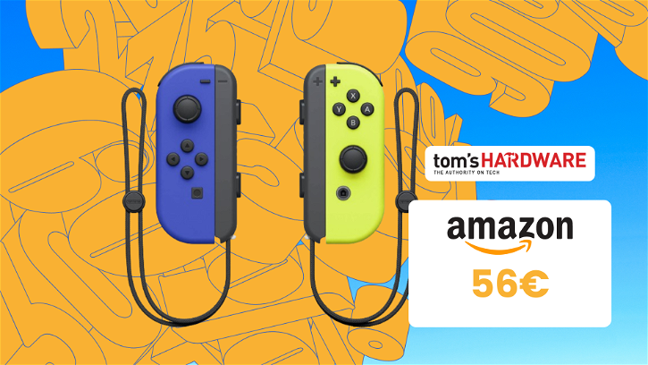 Immagine di Solo 56€ per questi Joy-Con per Nintendo Switch blu e giallo neon