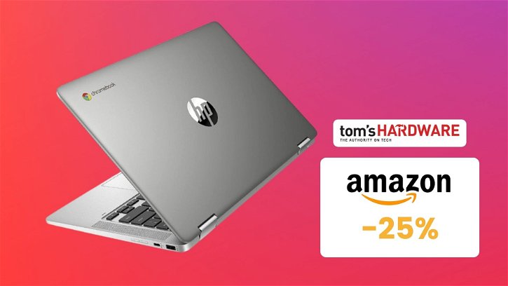 Immagine di Chromebook convertibile HP sotto i 300€: il portatile ideale per gli amanti del Cloud