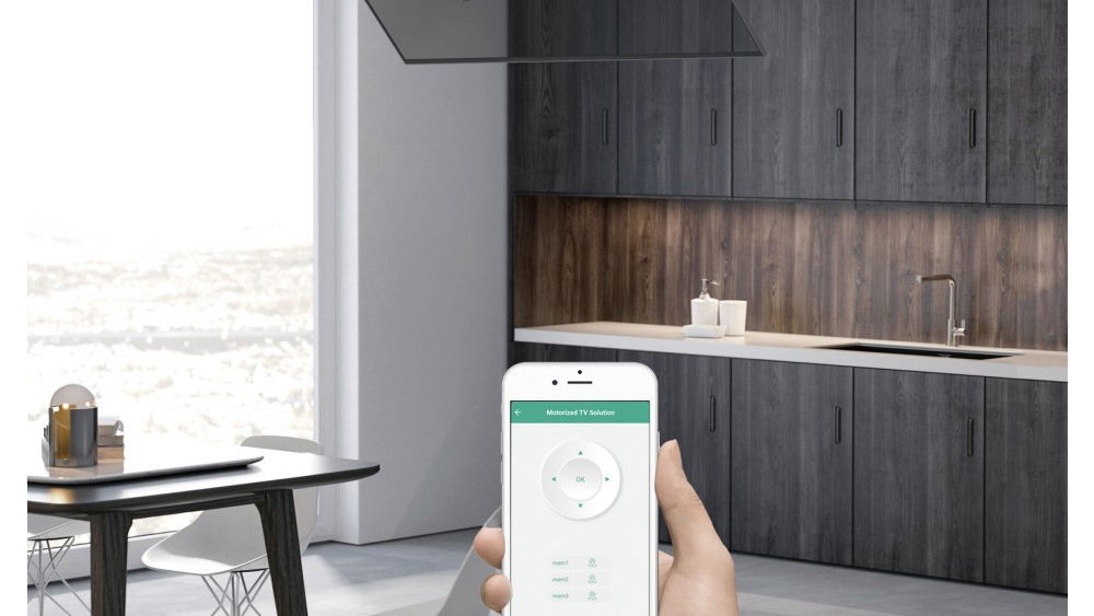 Immagine di Techly, supporto TV da soffitto motorizzato intelligente, il meglio per l’intrattenimento