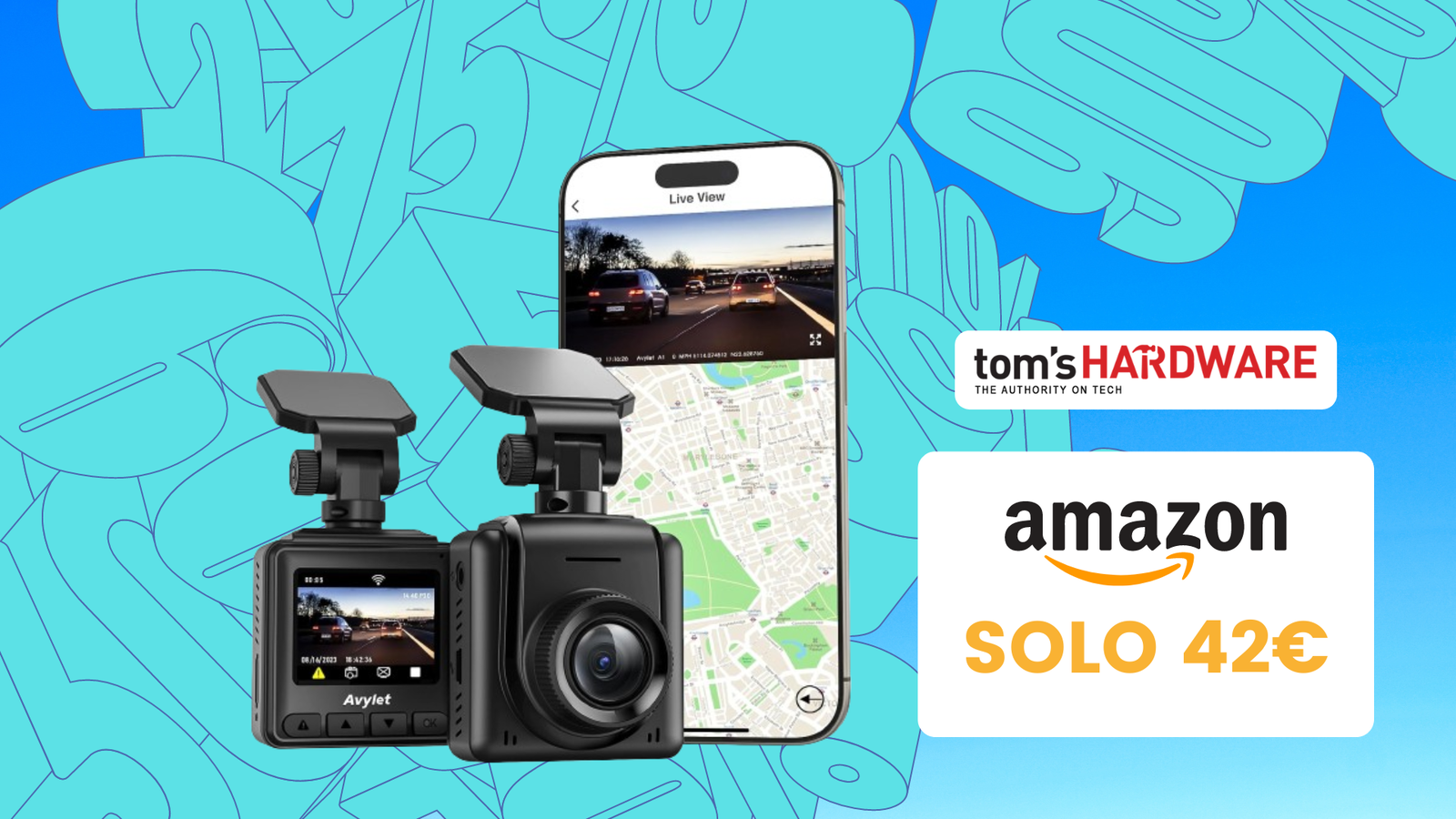 Immagine di Solo 42€ per questa mini dash cam Wi-Fi 2K! (-29%)