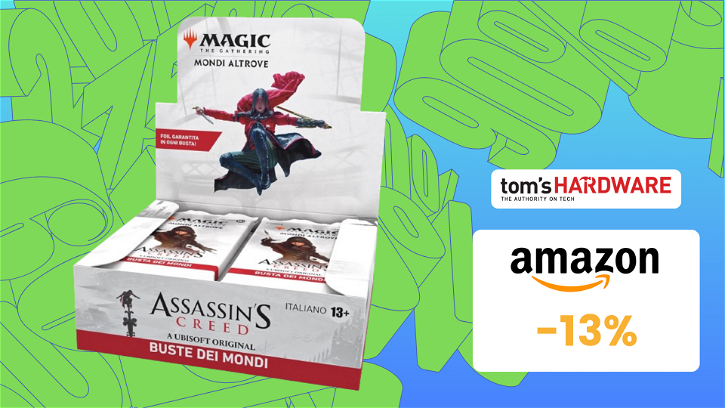 Immagine di Magic The Gathering: 24 buste dell'espansione dedicata ad Assassin’s Creed! in sconto del 13%!
