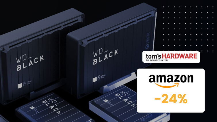 Immagine di -24% sul WD Black P10: 5TB di memoria extra per la tua console