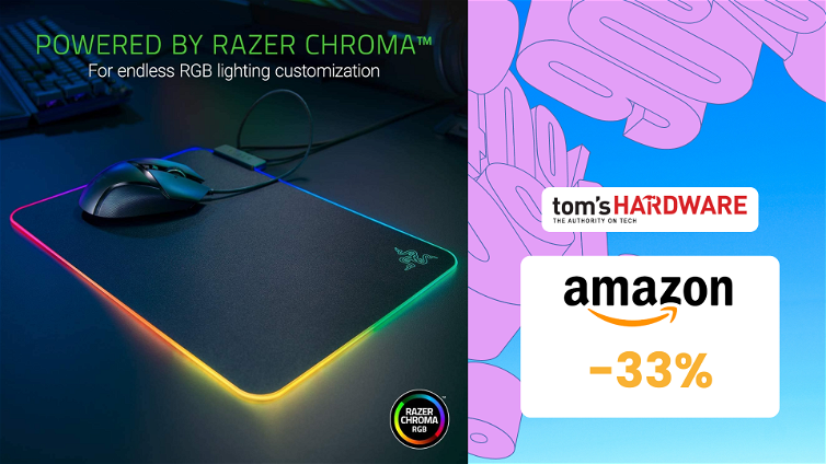 Immagine di Il mousepad RGB di Razer è in OFFERTA ad APPENA 40€! (-33%)