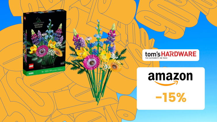 Immagine di Bouquet di fiori selvatici LEGO a 51€: PERFETTO PER ARREDARE
