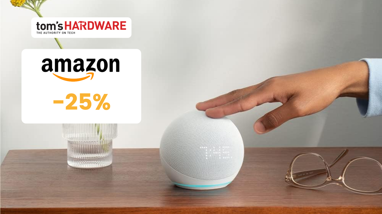 Echo Dot con orologio di 5ª gen: imperdibile con questo sconto del 25%!
