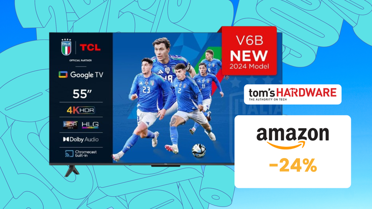 Immagine di Solo 380€ per questa smart TV da 55”! Perfetta per seguire EURO 2024