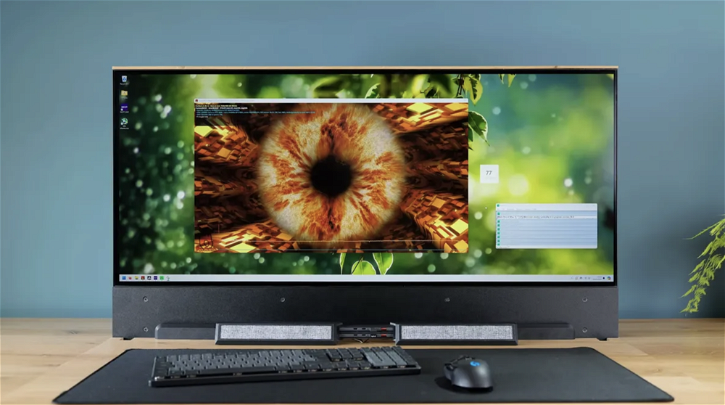 Immagine di Ecco come rendere invisibile un PC da gaming e un display OLED da 45 pollici