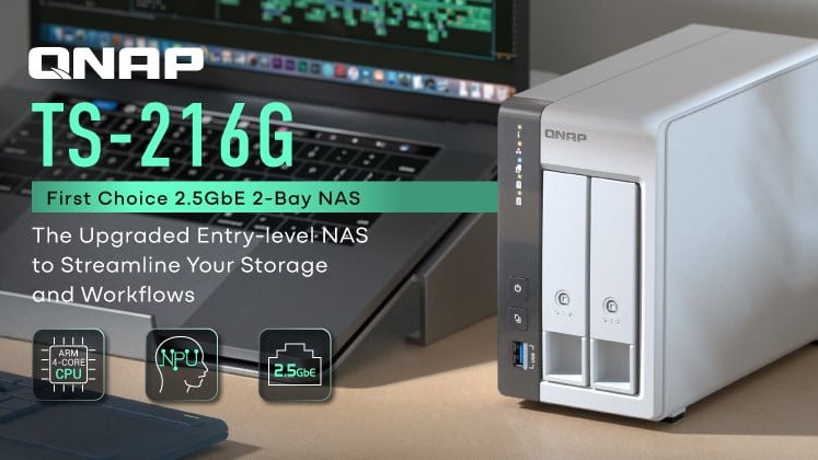 Immagine di QNAP presenta TS-216G, un NAS ad alte prestazioni economico ed efficiente