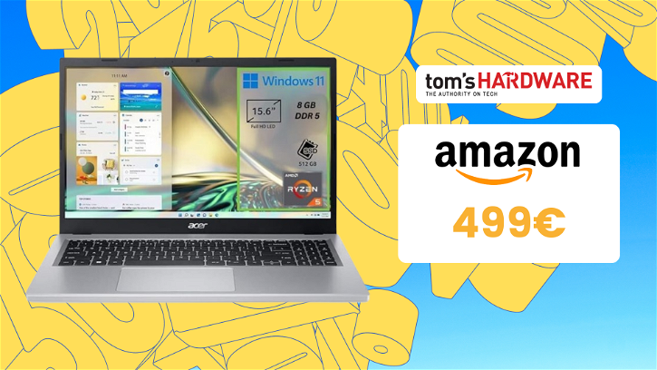 Immagine di Acer Aspire 3: il portatile perfetto per gli studenti a soli 449€, risparmi il 25%!