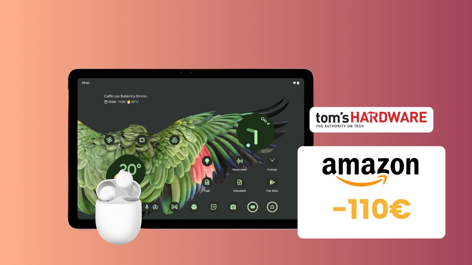 Immagine di 110€ di sconto su Google Pixel Tablet + Pixel Buds A-Series!