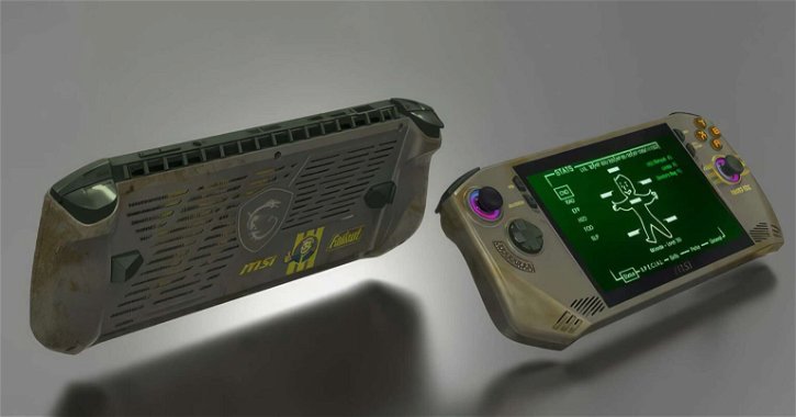 Immagine di Il nuovo MSI Claw avrà un design ispirato al Pip-Boy di Fallout e processore Lunar Lake