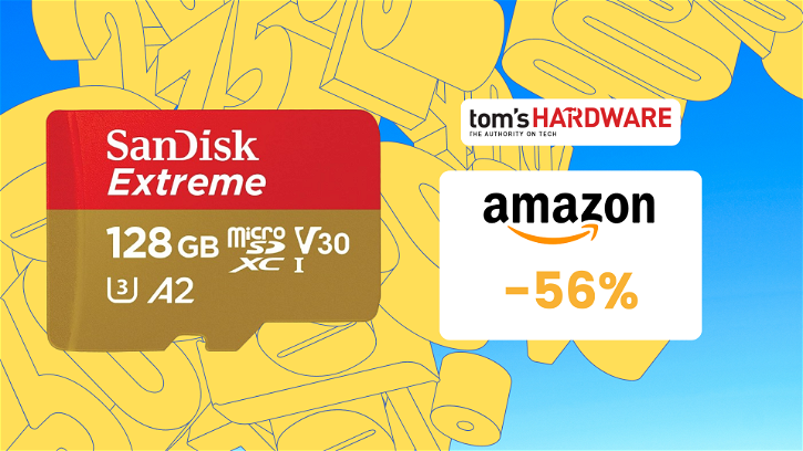 Immagine di Micro SDXC SanDisk Extreme da 128GB + RescuePRO Deluxe a meno di metà prezzo. Risparmi il 56%!