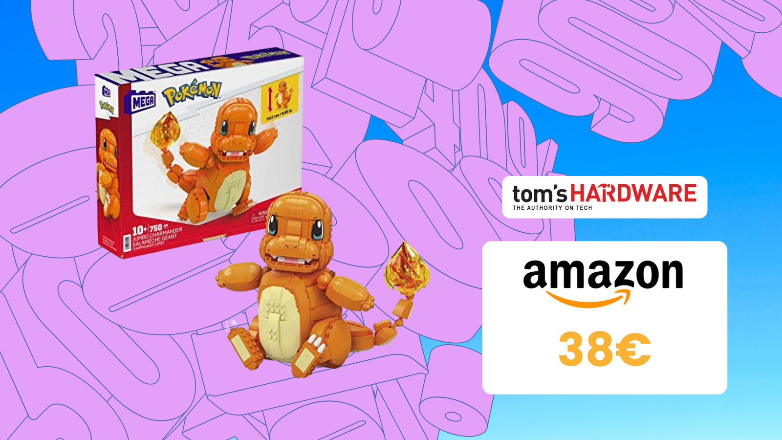 Immagine di Charmander gigante a 38€: il set da costruire è un'offerta da NON PERDERE!