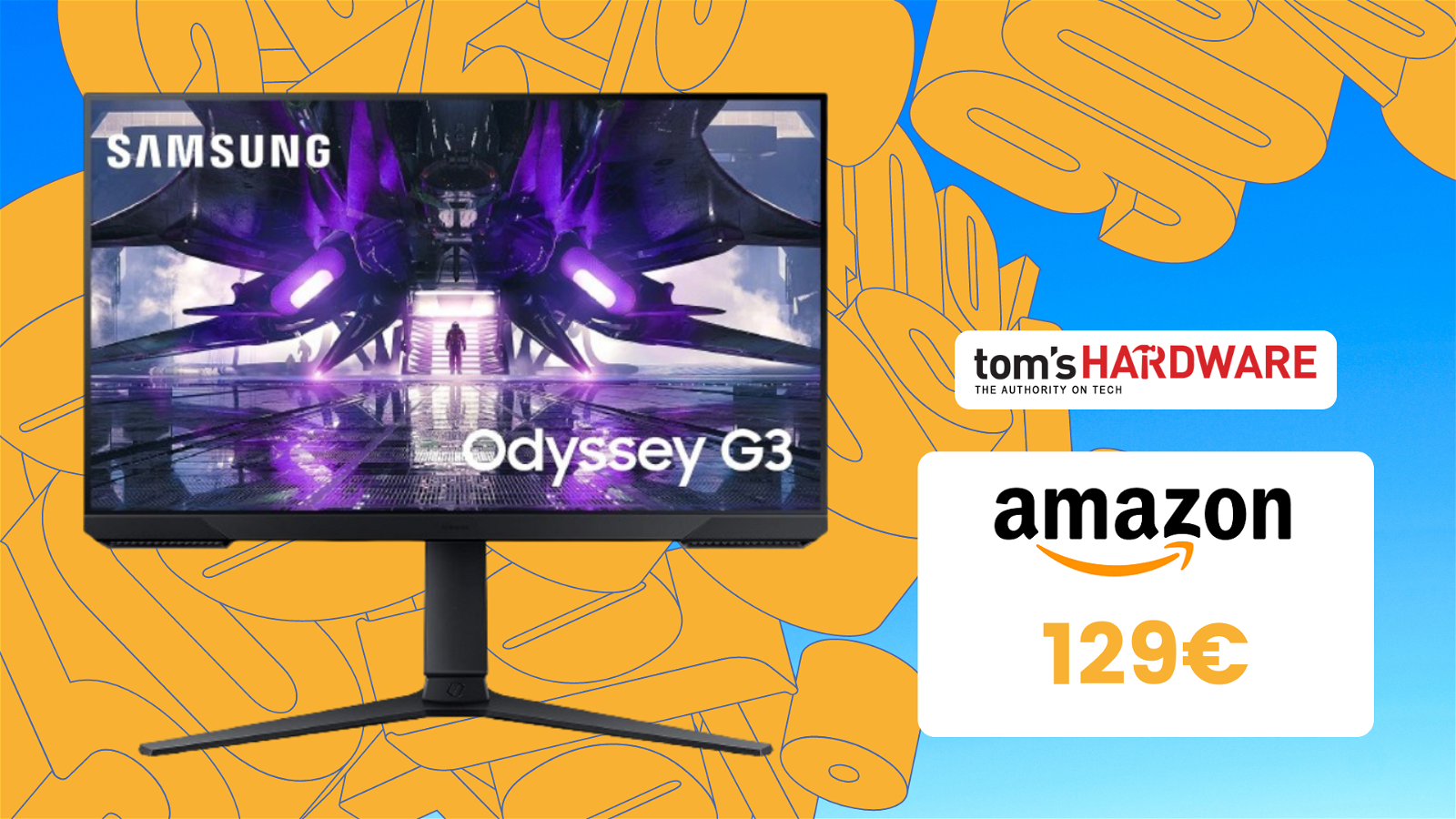 Immagine di Monitor gaming Samsung Odyssey G3 a MENO DI 130€: ecco l'offerta del giorno!