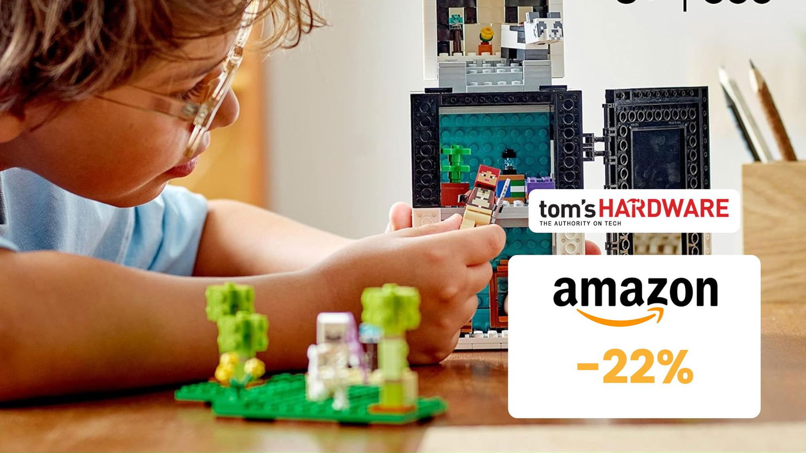 Immagine di Il rifugio del panda LEGO Minecraft in offerta al PREZZO TOP di 39€!