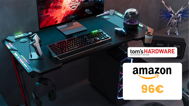 Immagine di Questa ottima scrivania da gaming costa solo 96€, ed è un AFFARE!