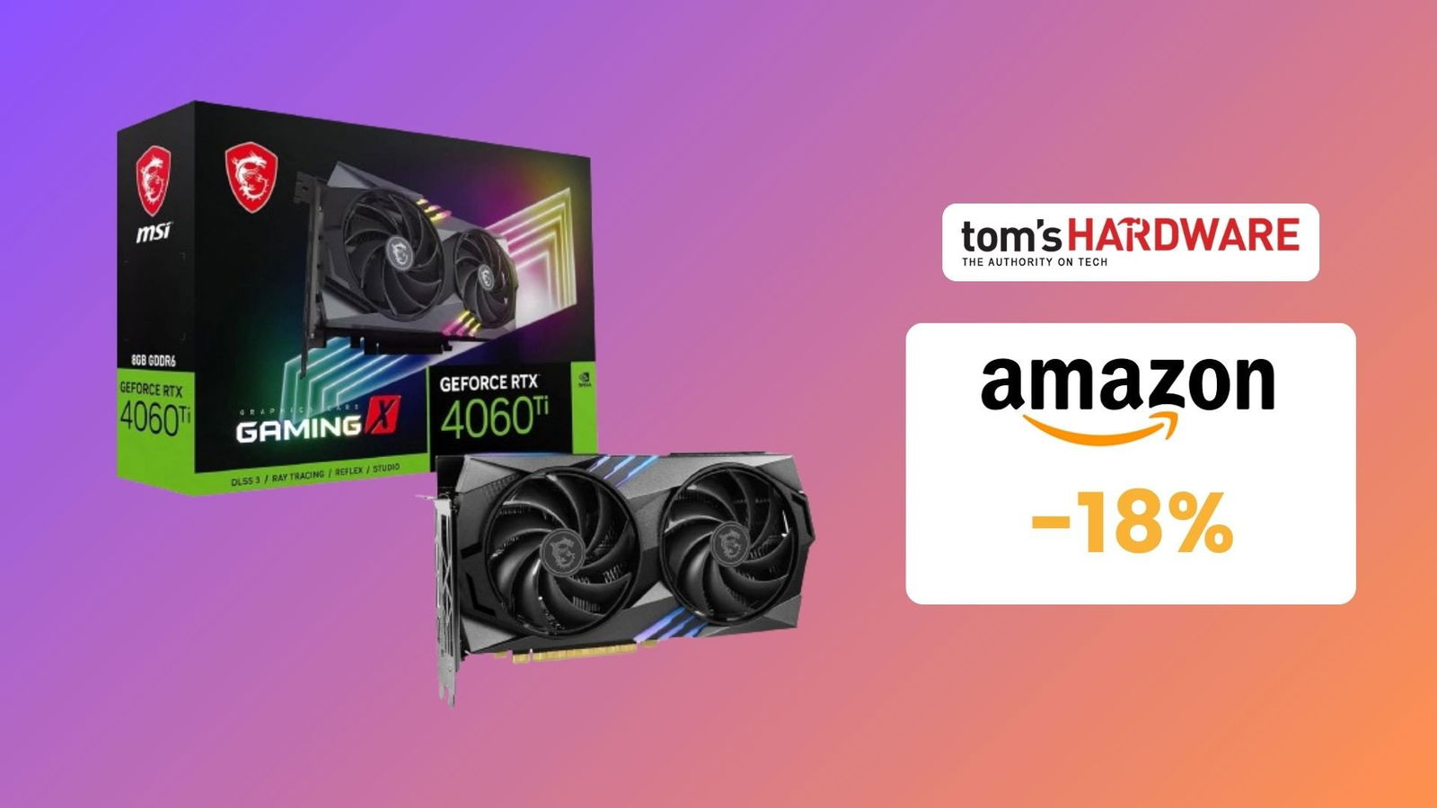 Immagine di Acquista questa MSI RTX 4060 Ti in OFFERTA e ricevi un buono Steam da 40€!