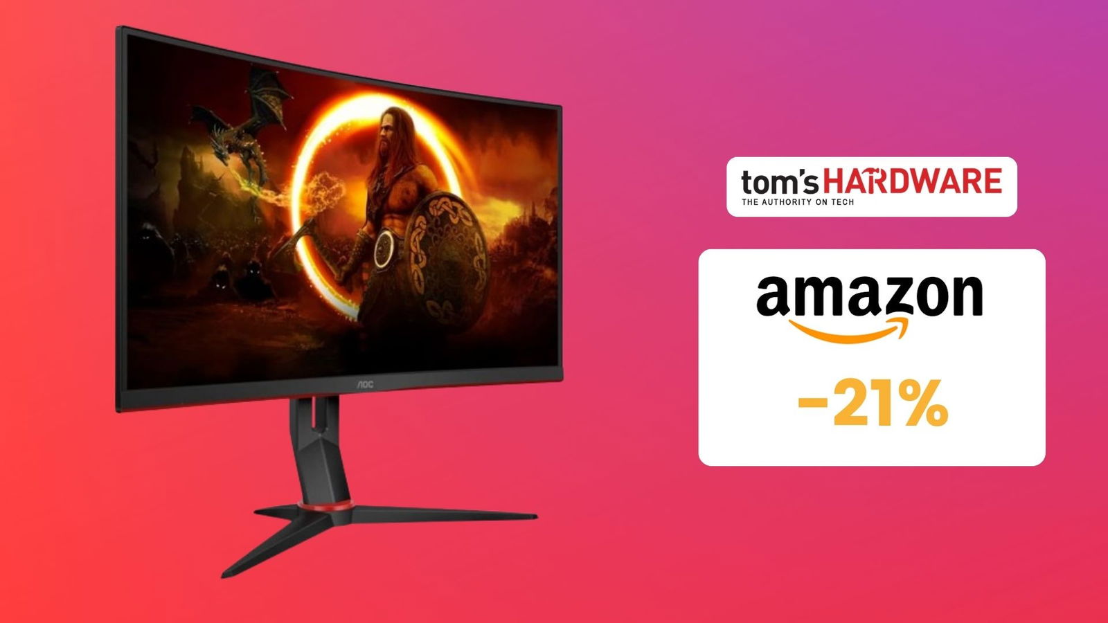 Immagine di Monitor AOC Gaming CQ27G2S: IMPERDIBILE con questo SCONTO del 21%!