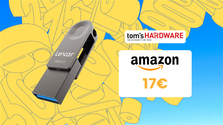 Immagine di La chiavetta USB Lexar da 128GB è compatta, versatile e costa solo 17€