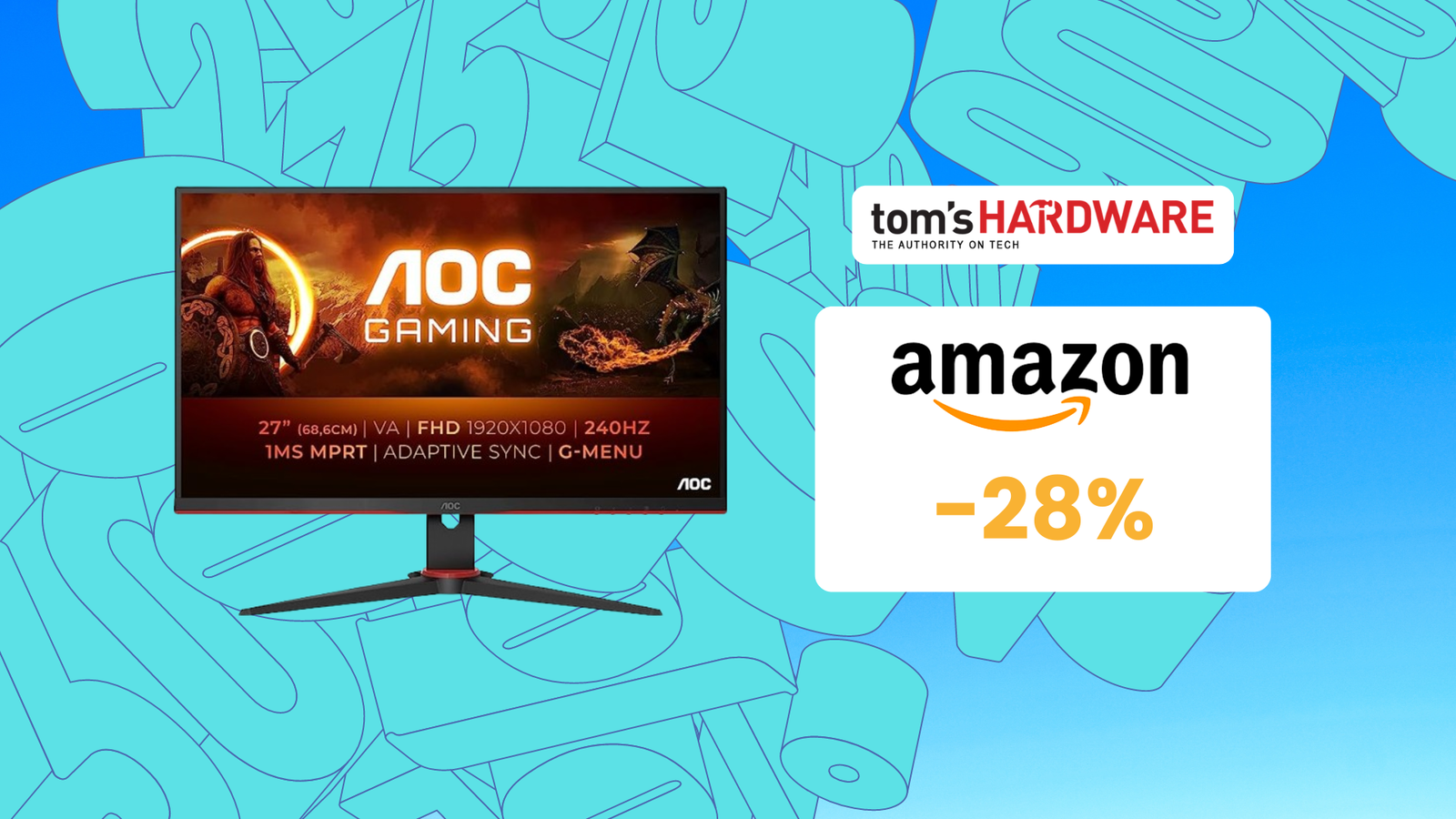 Immagine di Risparmia 70€ su questo ottimo monitor gaming AOC da 27"