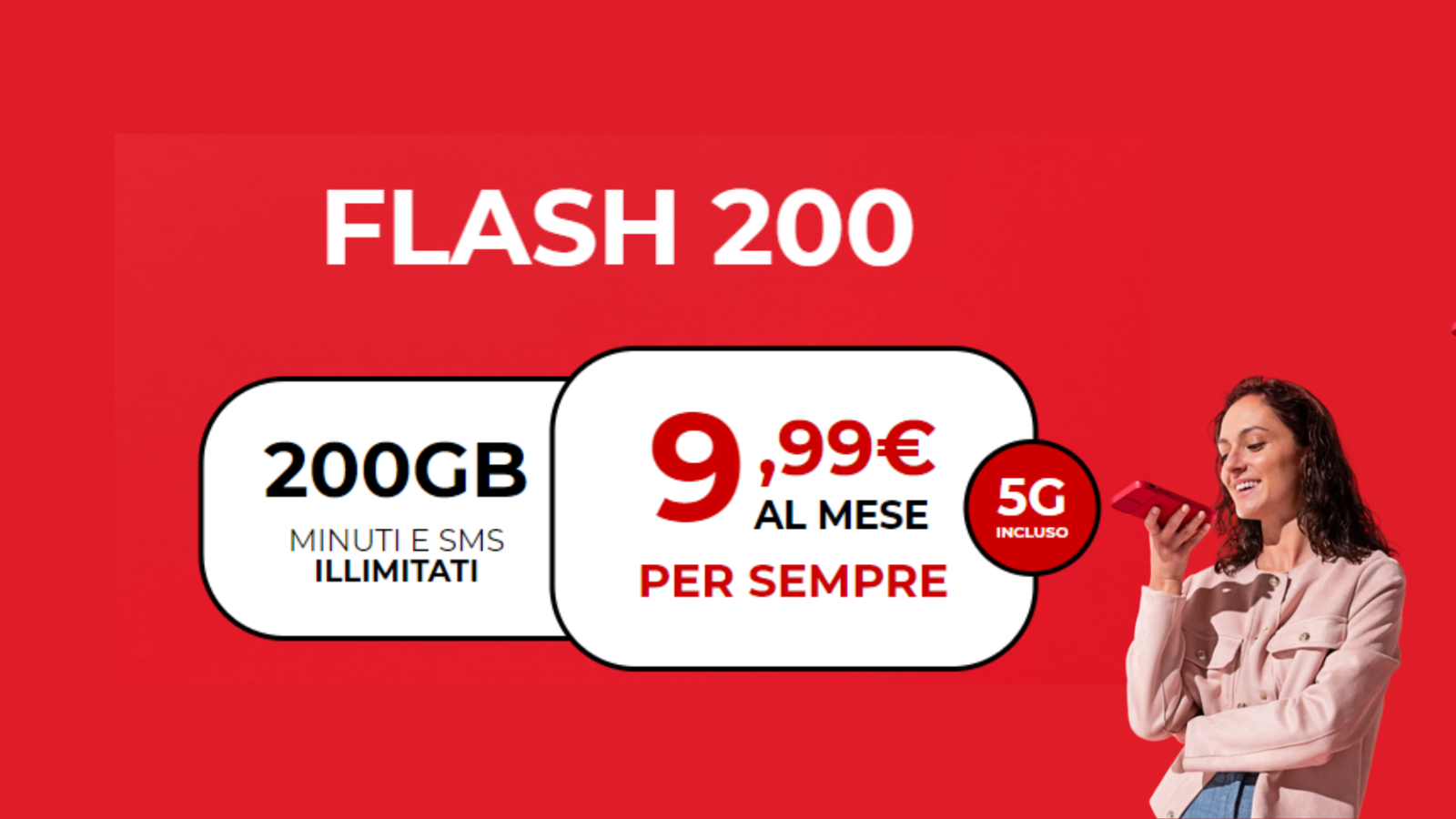 Immagine di Con Iliad Flash 200, 200GB in 5G vi costano MENO di 10€ al mese!