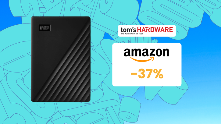 Immagine di Tieni al sicuro e porta sempre con te i tuoi dati con WD My Passport da 2TB! (-37%)